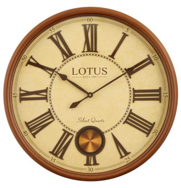 ساعت دیواری چوبی لوتوس مدل BURLINGAME کد W-153